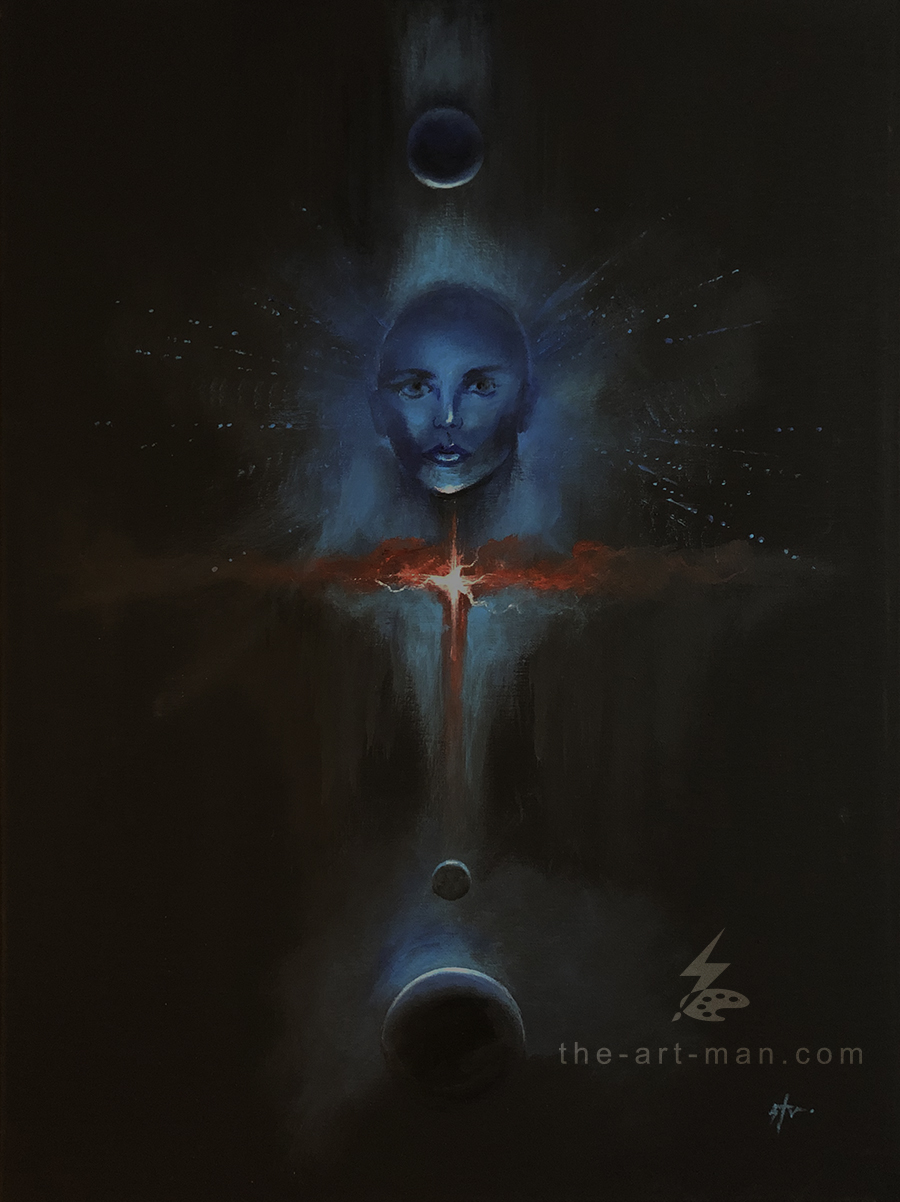 nebula, stars, acrylics, painting, art, artwork, ocean, beach, landscape, landscapes